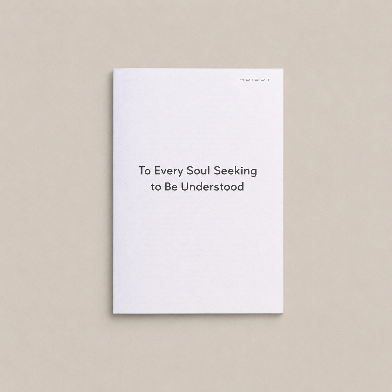 Welcome booklet